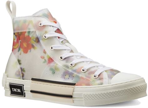 dior b23 flower on foot sneaker|b23 high top sneaker price.